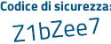 Il Codice di sicurezza è d3b continua con 7768 il tutto attaccato senza spazi