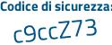 Il Codice di sicurezza è f continua con db8ddf il tutto attaccato senza spazi