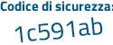 Il Codice di sicurezza è 1ff37ff il tutto attaccato senza spazi