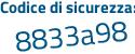 Il Codice di sicurezza è a81f4f5 il tutto attaccato senza spazi