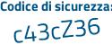 Il Codice di sicurezza è 2bac poi 94Z il tutto attaccato senza spazi