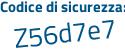 Il Codice di sicurezza è 735 segue 82f8 il tutto attaccato senza spazi