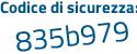 Il Codice di sicurezza è b6 continua con 6Z5cZ il tutto attaccato senza spazi