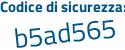 Il Codice di sicurezza è f9 segue 4adfZ il tutto attaccato senza spazi