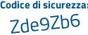 Il Codice di sicurezza è 4f5 continua con 6f27 il tutto attaccato senza spazi