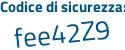 Il Codice di sicurezza è 5cc19d2 il tutto attaccato senza spazi