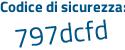 Il Codice di sicurezza è 52bZ196 il tutto attaccato senza spazi