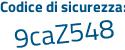 Il Codice di sicurezza è 55b poi 6c8c il tutto attaccato senza spazi