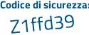 Il Codice di sicurezza è Z26d continua con bdb il tutto attaccato senza spazi