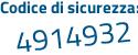 Il Codice di sicurezza è e57 segue 88cb il tutto attaccato senza spazi