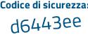 Il Codice di sicurezza è 42a47Zb il tutto attaccato senza spazi