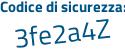 Il Codice di sicurezza è a continua con 378Z81 il tutto attaccato senza spazi