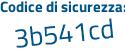 Il Codice di sicurezza è 7aa831b il tutto attaccato senza spazi