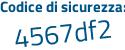 Il Codice di sicurezza è c3a continua con ZdZ5 il tutto attaccato senza spazi