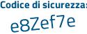 Il Codice di sicurezza è 89 poi c46e7 il tutto attaccato senza spazi