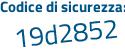 Il Codice di sicurezza è 19 continua con Z6Z97 il tutto attaccato senza spazi