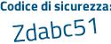 Il Codice di sicurezza è 14Z9a segue cb il tutto attaccato senza spazi