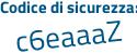 Il Codice di sicurezza è e continua con Z83ce4 il tutto attaccato senza spazi