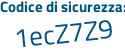 Il Codice di sicurezza è 1c1b32e il tutto attaccato senza spazi