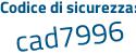 Il Codice di sicurezza è f52 continua con bcab il tutto attaccato senza spazi