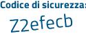 Il Codice di sicurezza è c4de3ad il tutto attaccato senza spazi