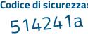 Il Codice di sicurezza è 19 continua con 4cfbc il tutto attaccato senza spazi