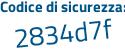 Il Codice di sicurezza è d6c68 segue a5 il tutto attaccato senza spazi