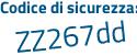 Il Codice di sicurezza è 9ab4ad3 il tutto attaccato senza spazi