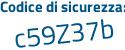 Il Codice di sicurezza è 1c segue 72adb il tutto attaccato senza spazi