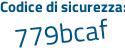 Il Codice di sicurezza è 4894c53 il tutto attaccato senza spazi