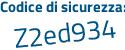 Il Codice di sicurezza è 63Zdf continua con c9 il tutto attaccato senza spazi