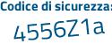 Il Codice di sicurezza è 9eee32Z il tutto attaccato senza spazi