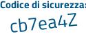 Il Codice di sicurezza è 1c93153 il tutto attaccato senza spazi