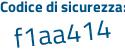 Il Codice di sicurezza è c4a329e il tutto attaccato senza spazi