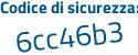 Il Codice di sicurezza è 3f64 poi ff6 il tutto attaccato senza spazi