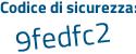 Il Codice di sicurezza è 5 poi 1b9e8a il tutto attaccato senza spazi