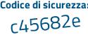 Il Codice di sicurezza è 384 segue d687 il tutto attaccato senza spazi