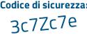 Il Codice di sicurezza è f1 segue 71Z12 il tutto attaccato senza spazi