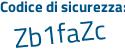 Il Codice di sicurezza è c poi f32bdc il tutto attaccato senza spazi