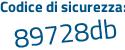 Il Codice di sicurezza è cf continua con bZ11c il tutto attaccato senza spazi