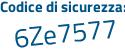 Il Codice di sicurezza è 1743db9 il tutto attaccato senza spazi