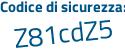 Il Codice di sicurezza è bb55 poi 971 il tutto attaccato senza spazi