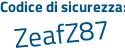 Il Codice di sicurezza è ff poi c323d il tutto attaccato senza spazi