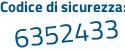 Il Codice di sicurezza è 7ead92e il tutto attaccato senza spazi