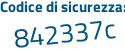 Il Codice di sicurezza è 2f835 poi Z9 il tutto attaccato senza spazi