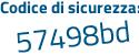 Il Codice di sicurezza è c poi 988Zcc il tutto attaccato senza spazi