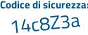 Il Codice di sicurezza è 6869 continua con 1ea il tutto attaccato senza spazi