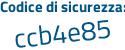 Il Codice di sicurezza è ba5 continua con 1Zf7 il tutto attaccato senza spazi