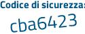 Il Codice di sicurezza è bf segue 6de5Z il tutto attaccato senza spazi