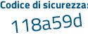 Il Codice di sicurezza è cZ83 continua con 7d9 il tutto attaccato senza spazi